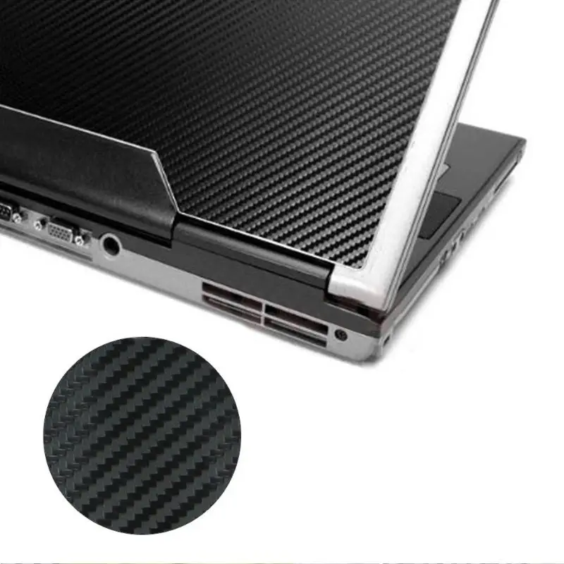 Y1UB Schwarz Auto Vinyl Aufkleber 3D Carbon Faser Film Auto Wrapping Folie Laptop