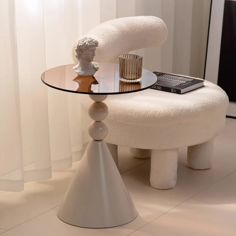 

Кровать, диван, прихожая, стол, центр, кофейный светильник, роскошный чай, простой стеклянный круглый дизайн для гостиной, прием, домашний декор