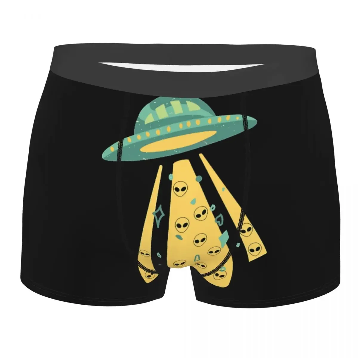 Spaceship Head Beams Men Boxer Briefs Underwear Alien Highly Breathable Top Quality Sexy Shorts Gift Idea