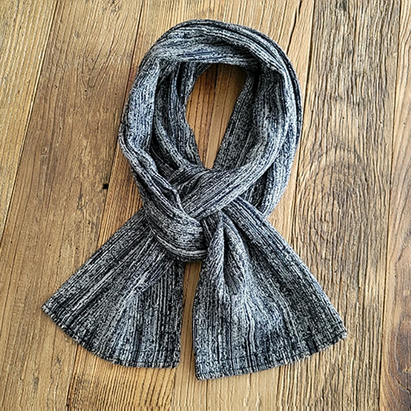 

High Quality Pure Cotton Blue and White Woven 188*18cm Scarf Neck Men Retro Ethnic Style Warmth Non Porterclassi