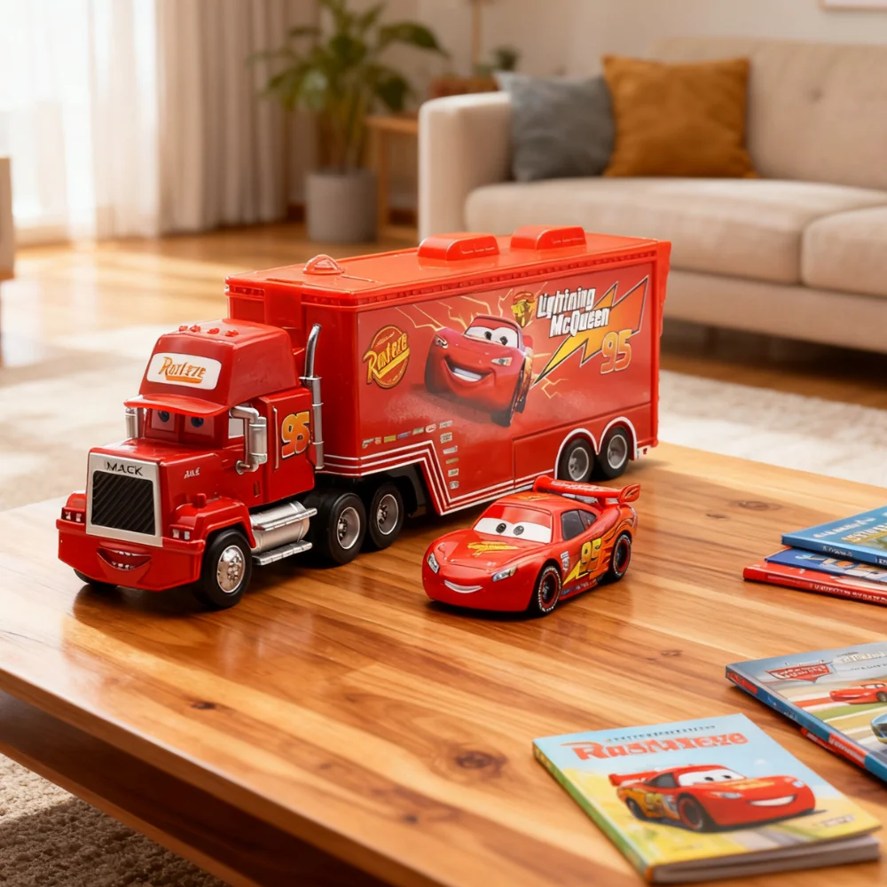 

Disney NEW Pixar Cars And Trucks Set The King Cruz Lightning Mcqueen Mike Uncle 1/43 Литая под давлением модель грузовика Игрушечный автомобиль для мальчиков Рождественский подарок