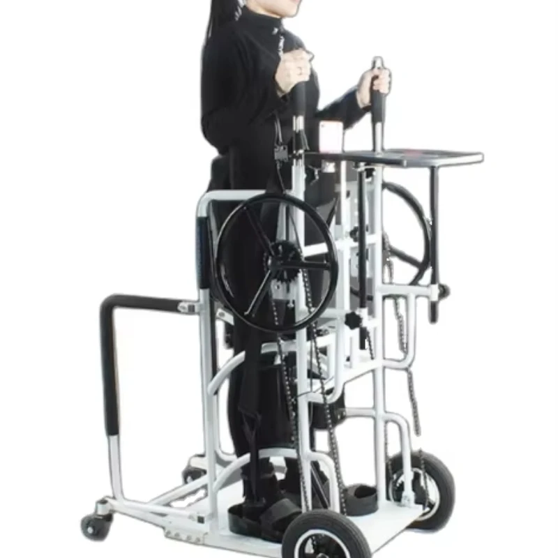 Aluminum Alloy Rehabilitation Assisted Walking Bracket Wide Chassis Adjustable Wheelchair Walker