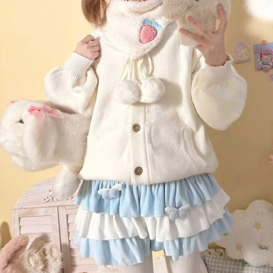 일본 대비 색 패치 워크 스위트 여성 스커트 Y2k 미적 a 라인 프릴 미니 스커트 하라주쿠 귀여운 윙 그런지 Faldas