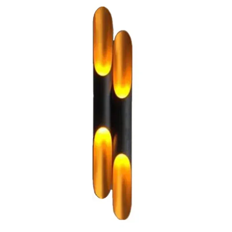 NEW Replica Delightfull Coltrane Wall light lamp LED aluminum pipe wing 2 lights black golden E27 wall lamp light sconce