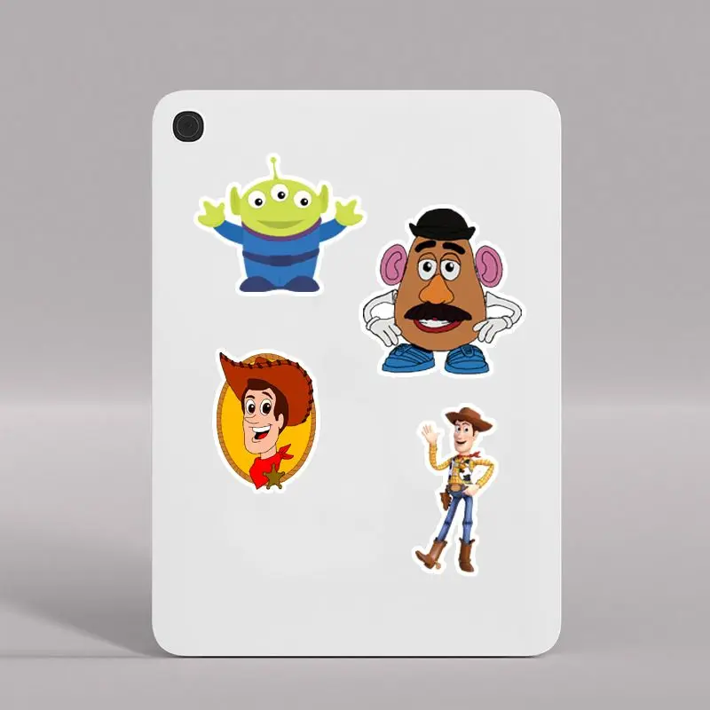 Disney Toy Story Buzz Lightyear Woody Cartoon Cute Stickers Creative Kawaii Phone Case Decoration Waterproof Stickers Wholesale