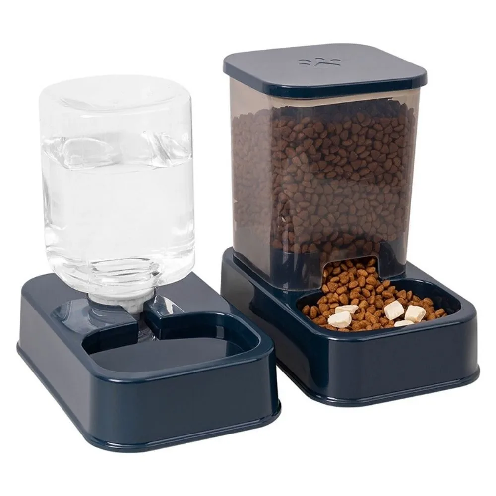 Comedero Automático para Mascotas de 1.2L/1.5L, Gran Capacidad, 2 Estilos, Dispensador de Agua para Perros y Gatos, Juego de Comederos de Plástico, 3 Colores