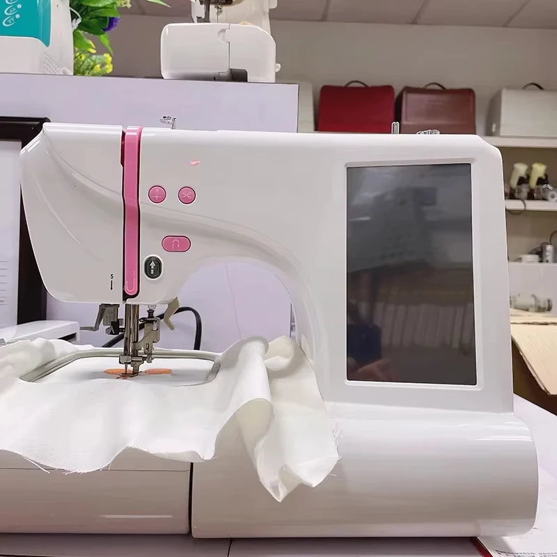 Household mini computer  Multifunction Sewing and embroidered machine  for t-shirt embroidery