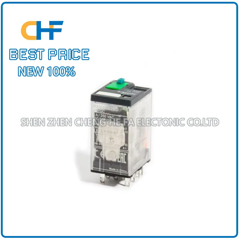 RXM4AB2BD DC24V four open and four closed Schneider plug-in intermediate relay, brand new original in stock