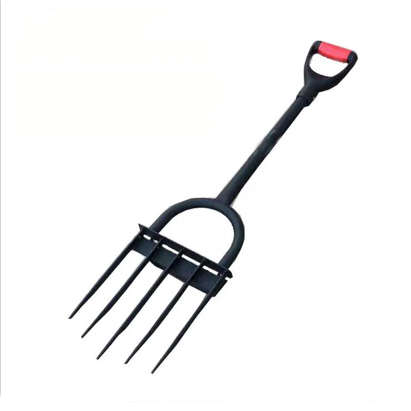 Garden Soil Turners Ground Plowing Fork Steel Fork Manual Soil Plowing Shovel  Flowers Vegetables Soil Turners For Household Use