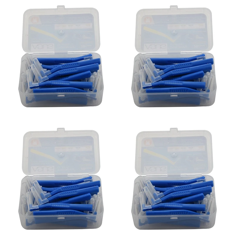 ASUS L Shape Push-Pull Interdental Brush 80Pcs Oral Care Teeth Whitening  Tooth Pick Tooth Orthodontic Blue