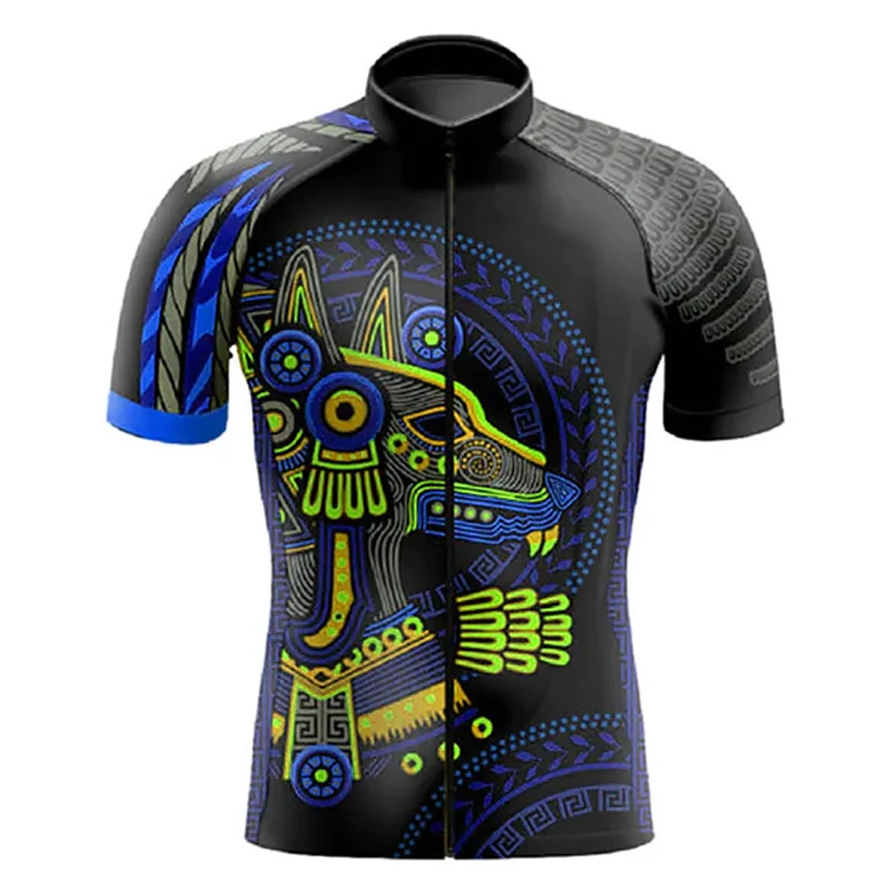 Men Short Sleeve Cycling Jersey Breathable Quick-Drying New BIke Clothing Mtb