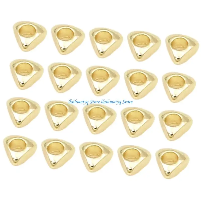 573B Jewelry Spacer Beads with Rounded 3 Mm Metal Bead Separators and 1.5 Mm Hole for Earring and Charm Work
