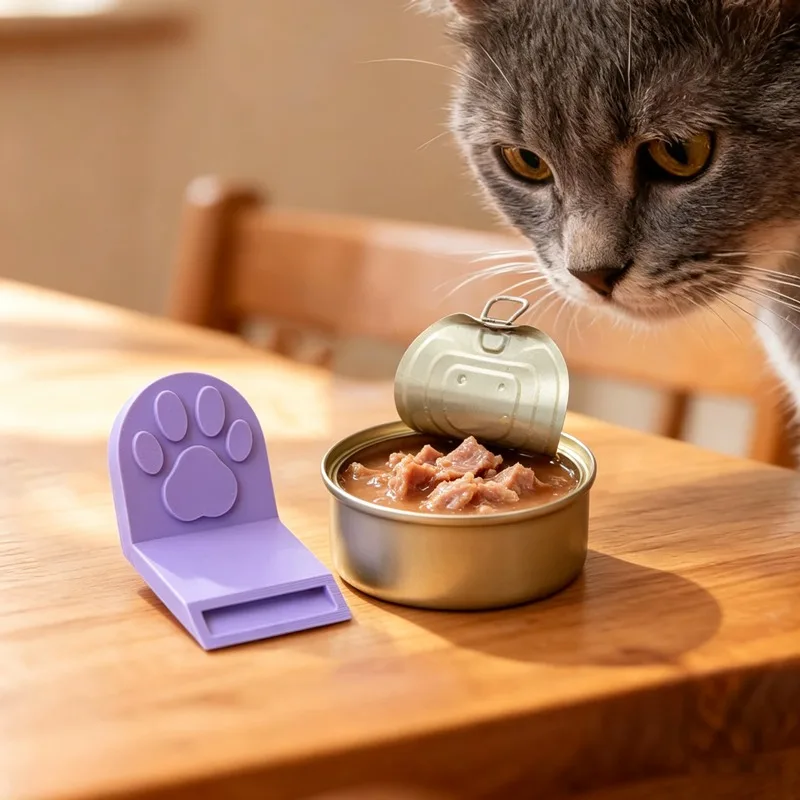 Cute Cat Paw Pet Food Can Opener Easy Ring Pull Opener Tool for Cat Dog Canned Food Protect Nails Ergonomic Kitchen Accessories view 5