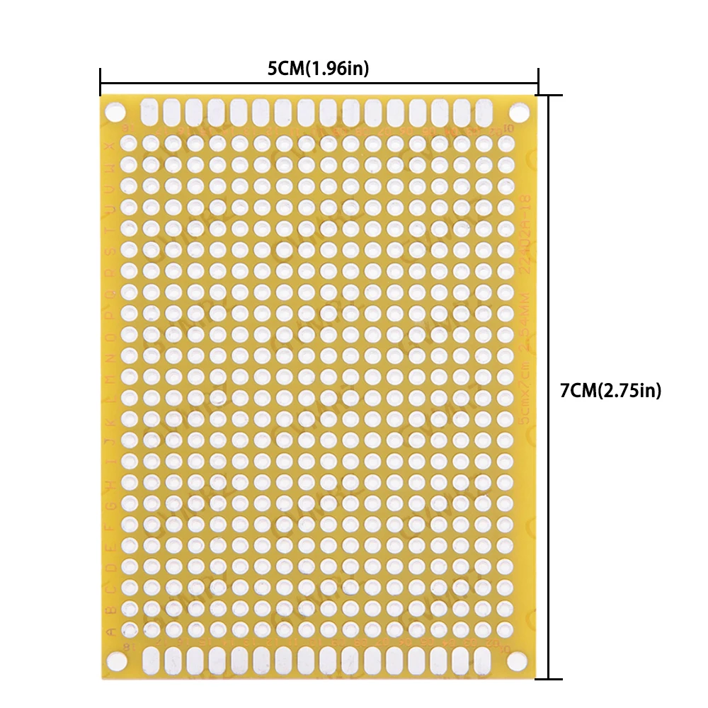 1PCS 5X7 2X8 3X7 Double Sided PCB Prototype Board Universal Through Hole Perfboard Assorted Sizes and Colors for DIY Electronics