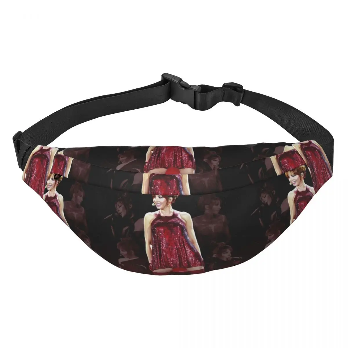 

Cool Mylene Farmer Fanny Pack for Running Women Men French Singer Sling Crossbody Waist Bag Phone Money Pouch