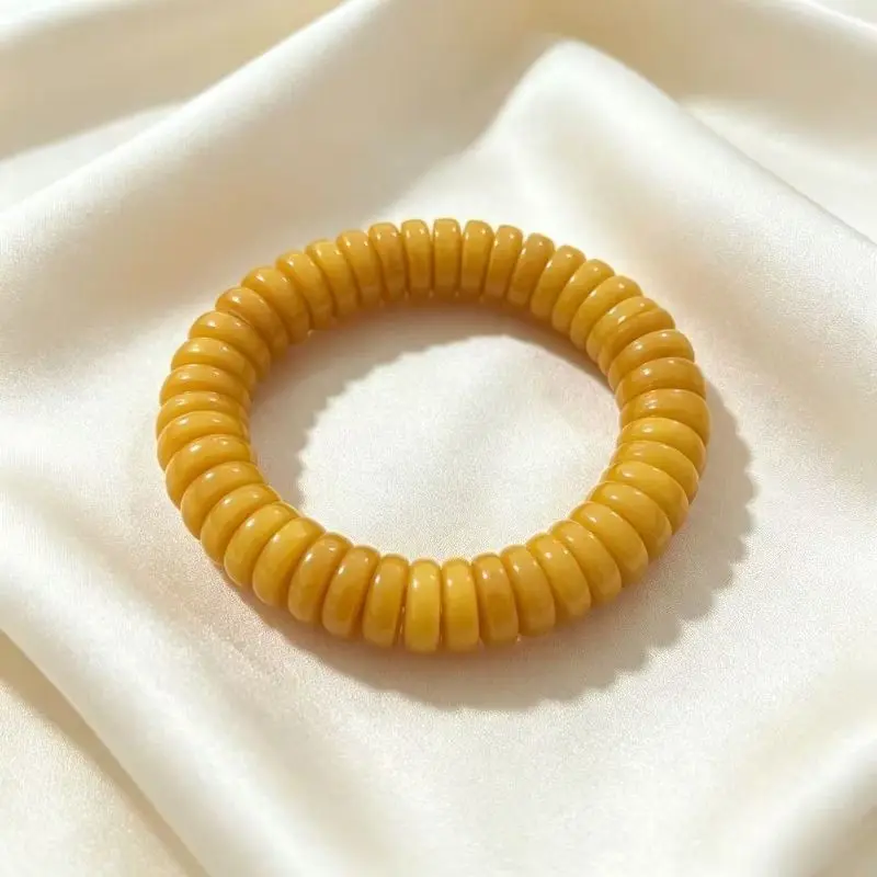 Classic Daily Second-generation Beeswax Abacus Bead Bracelet, Handicraft Jewelry