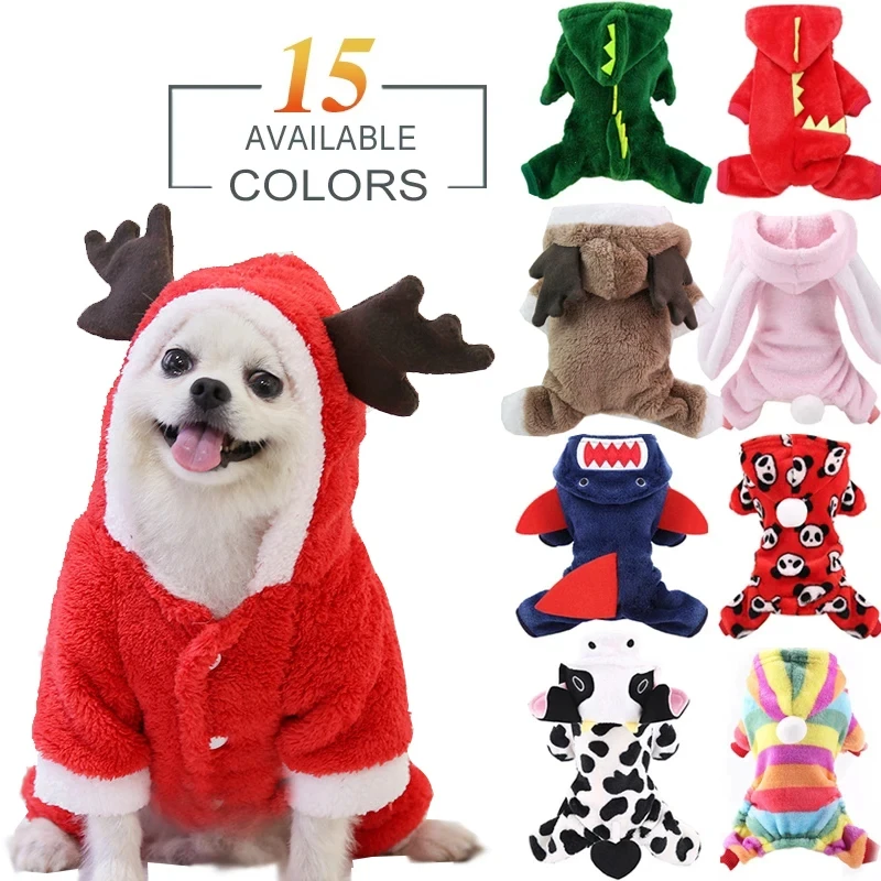 XXL Soft Warm Pet Dog Clothes for Dogs Jumpsuits Fleece Dog Coat Jacket Pet Pajamas Chihuahua Clothing Dog Outfit Pets Clothing