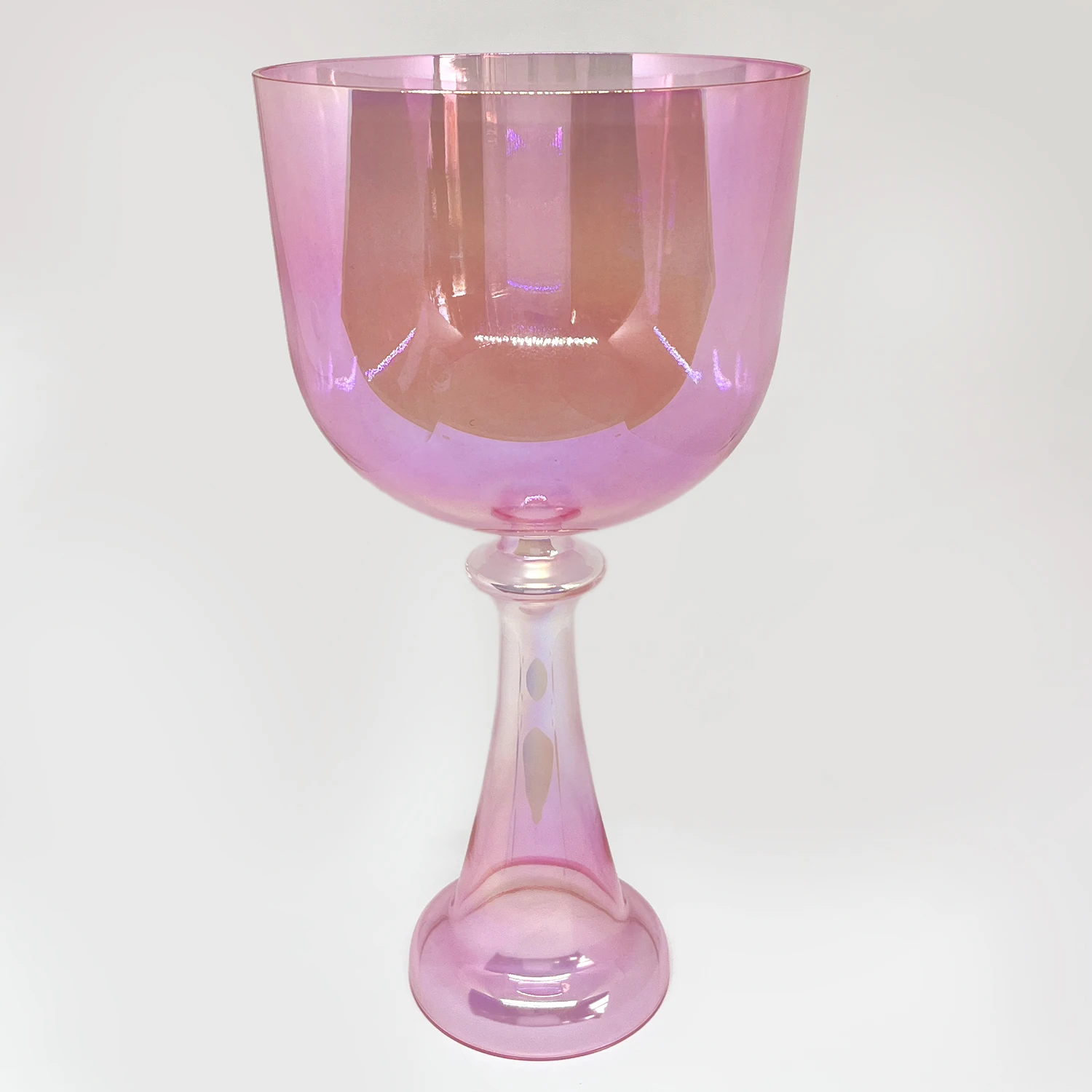 Pink Heart High Quality Alchemy Cosmic Light Quartz Crystal Singing Holy Grail for Healing Sound Bath Crystal Singing Bowl