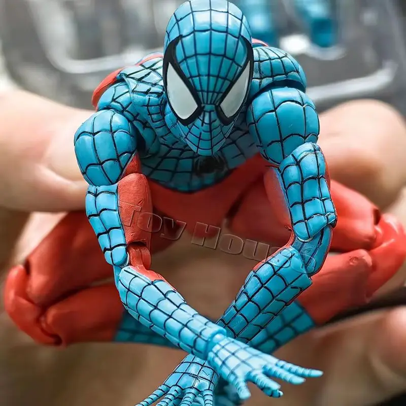 

Ct Toys Spiderman Mafex 190 Comic Version Copy Parker Marvel Action Figure Web Man Shf 185 Spider Animedoll Model Toys Xmas Gift