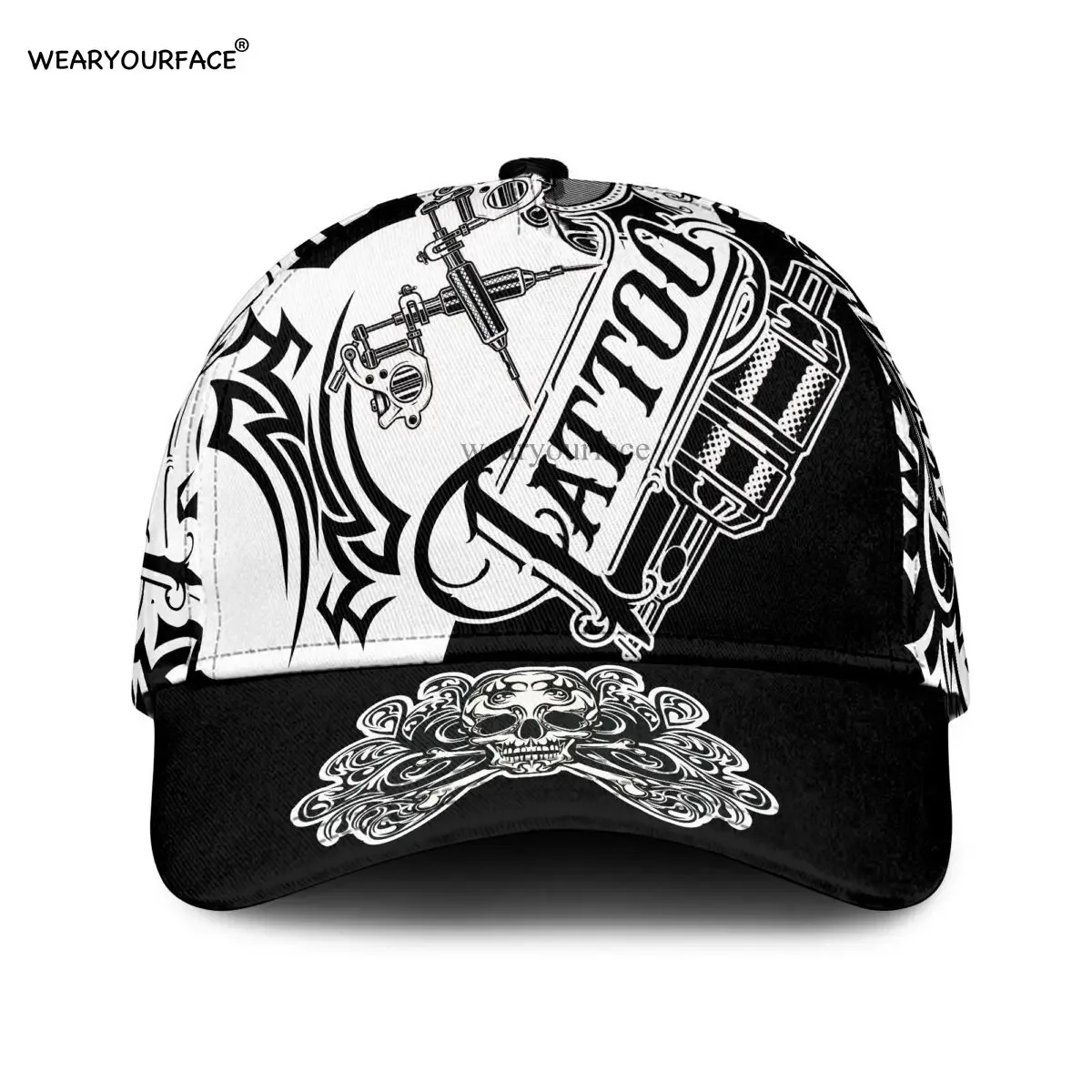 Skull Deer YAOI 3D All Over Printed Snapback Hat Men Women Adult Hip Hop Headwear Outdoor Sun Visor Baseball Cap