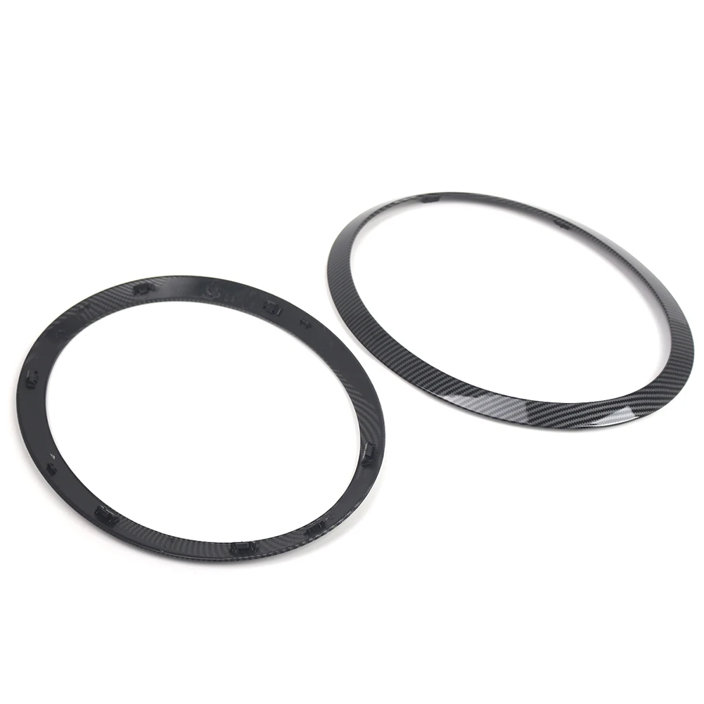 

A96E-Carbon Fiber ABS Headlight Trim Ring Headlight Frame For BMW MINI F55 F56 F57 2014-2021 51712355791 51712355798