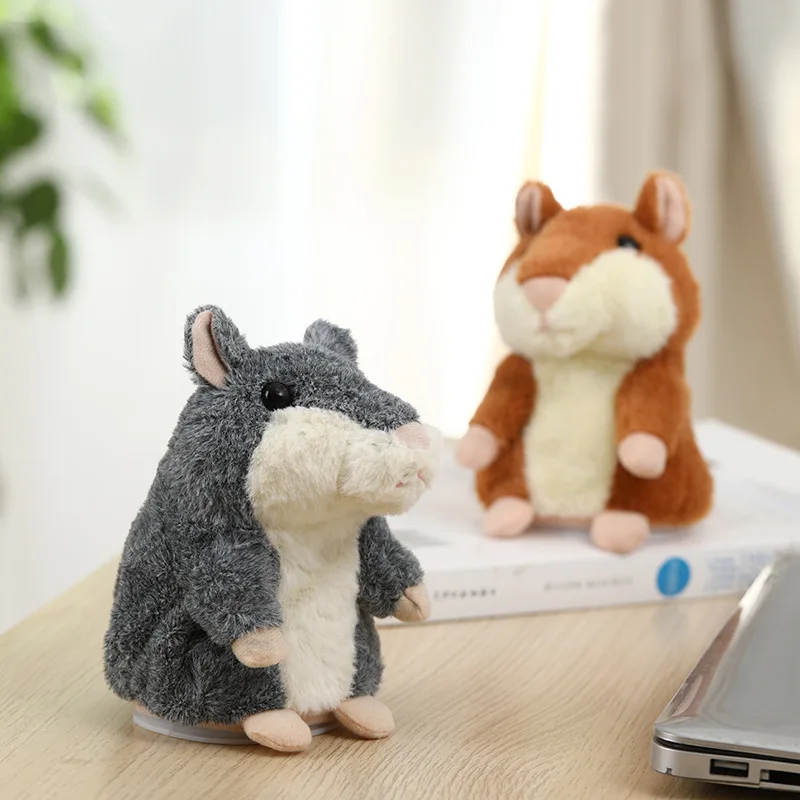 Talking Hamster Intelligent Recording Repeat Reading Dolls Plush Toys Accompany Children to Send Gifts