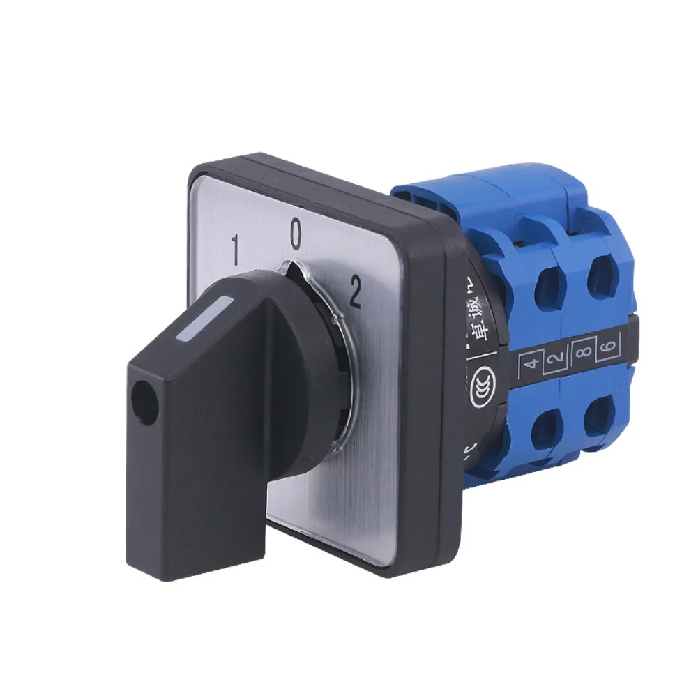 Transfer Switch For Electric Welding 3 Positions Switch 20A Current Rating 660V Voltage Rating Compact Size 48*48*30 Mm