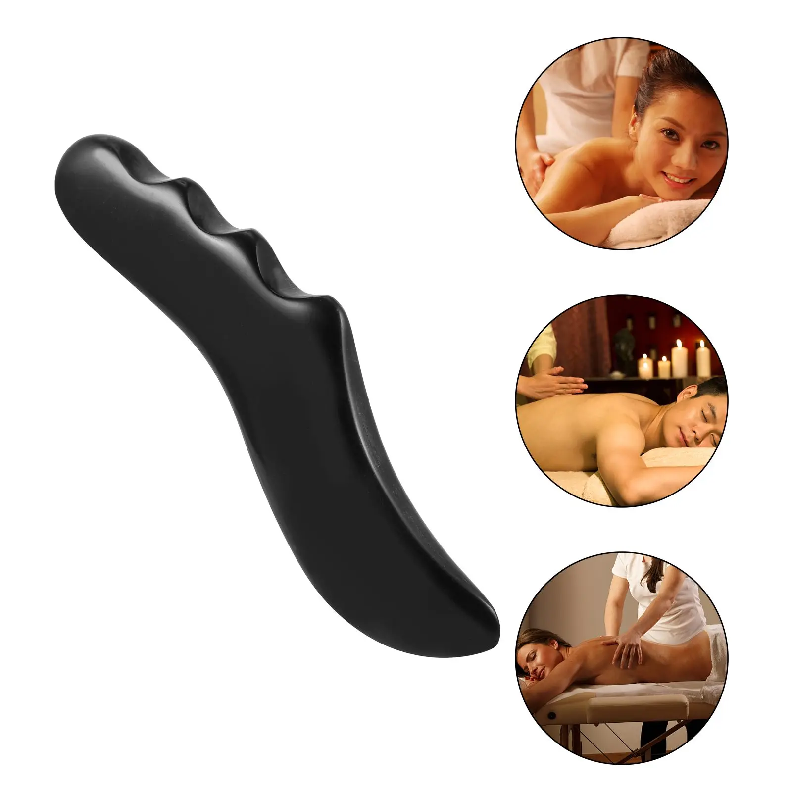 

Jade Gua Plate Smooth Texture Face Neck Massager Natural Stone Health Tool Body Scraper Health Care Tool Safe Use