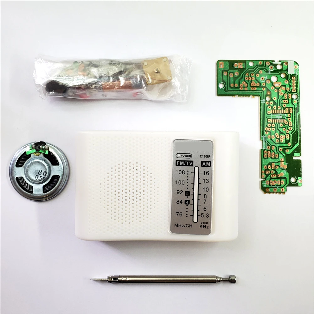 DIY Radio Electronic Kit Component AM FM Production Assembly Electronic Welding Training 76-108MHz CD9088 Chip