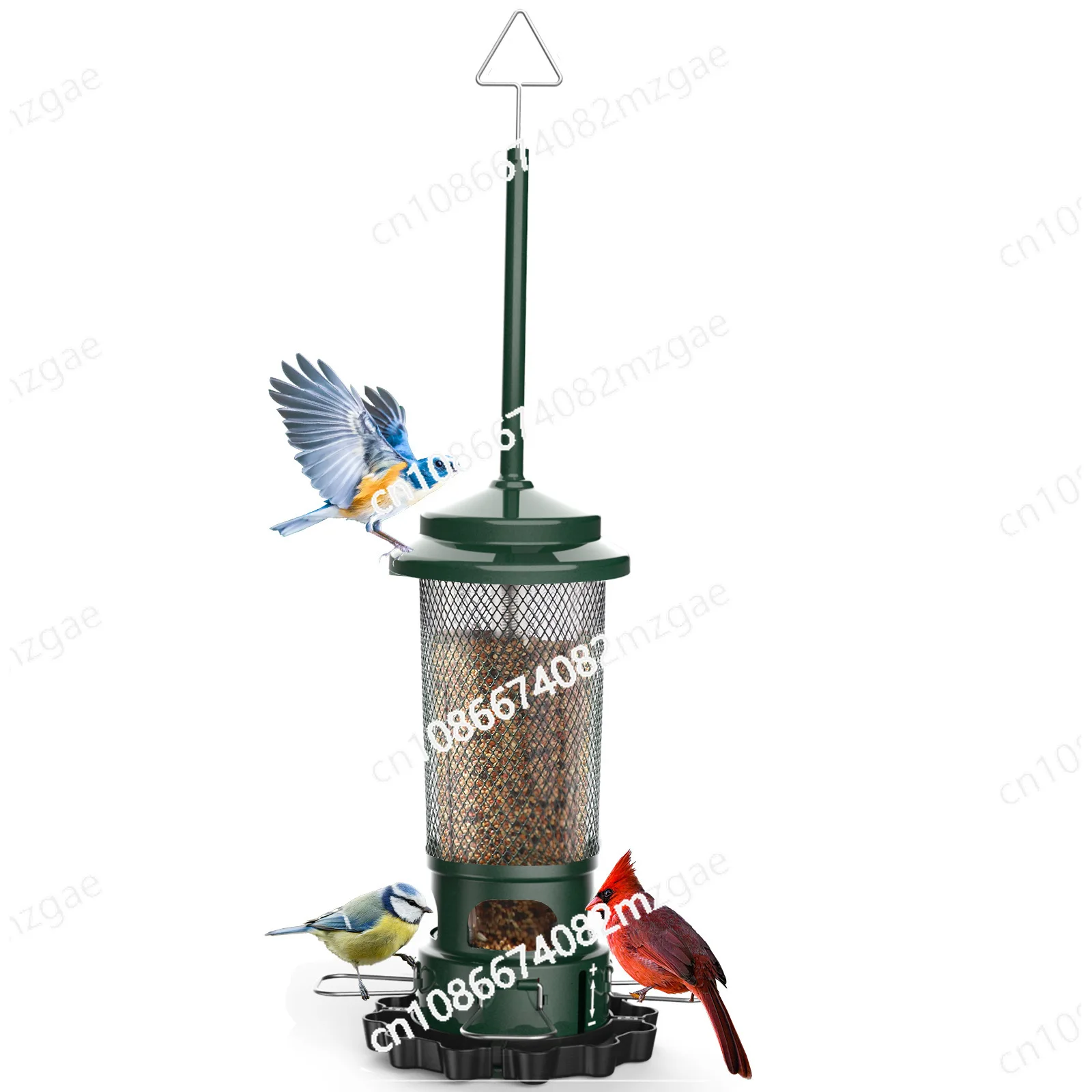 

Outdoor garden wrought iron bird feeder Hanging hummingbird water feeder