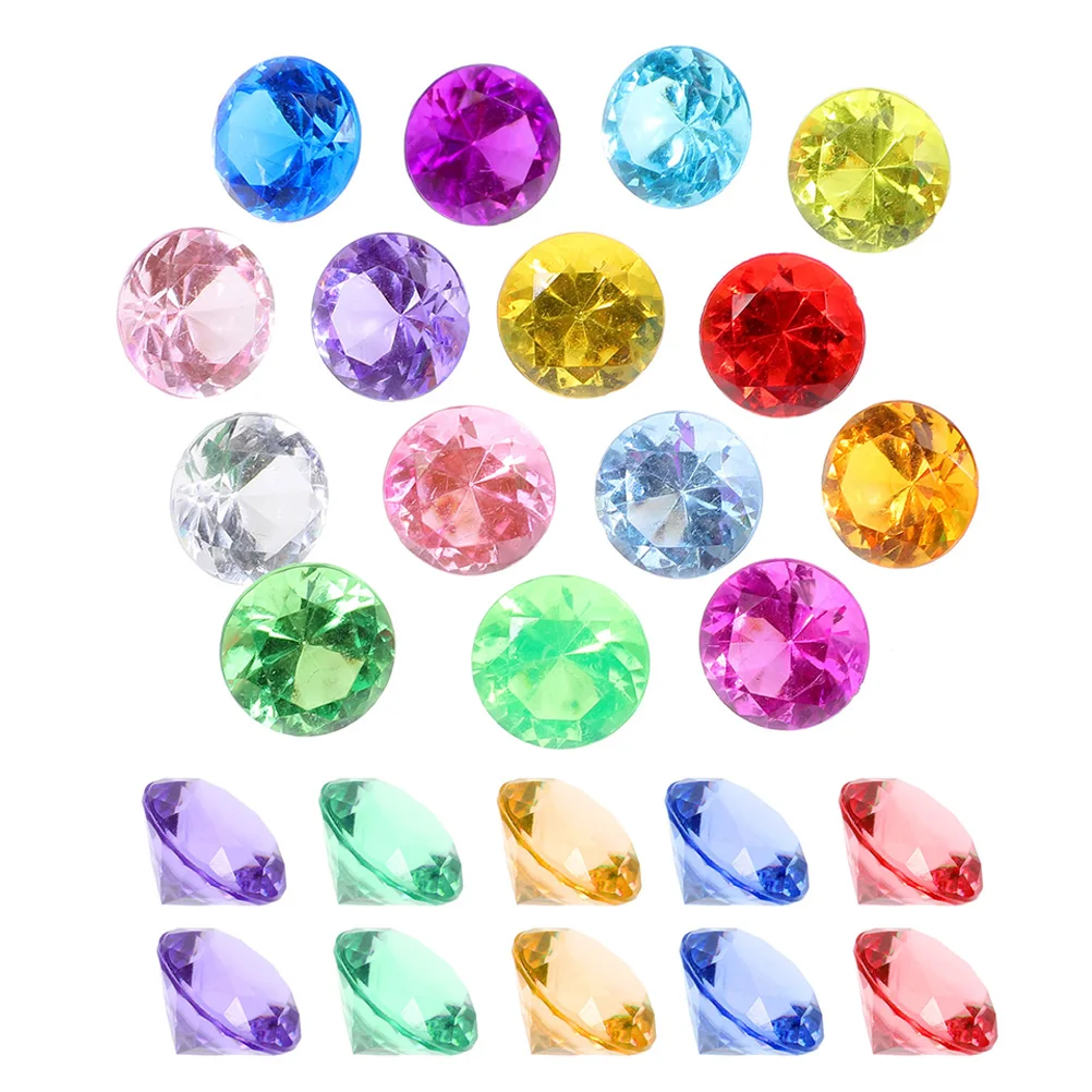 

150pcs Diamonds Vase Fillers Fake Jewels for Crafts Rhinestones Wedding Decorations Party Craft Jewels Scatter