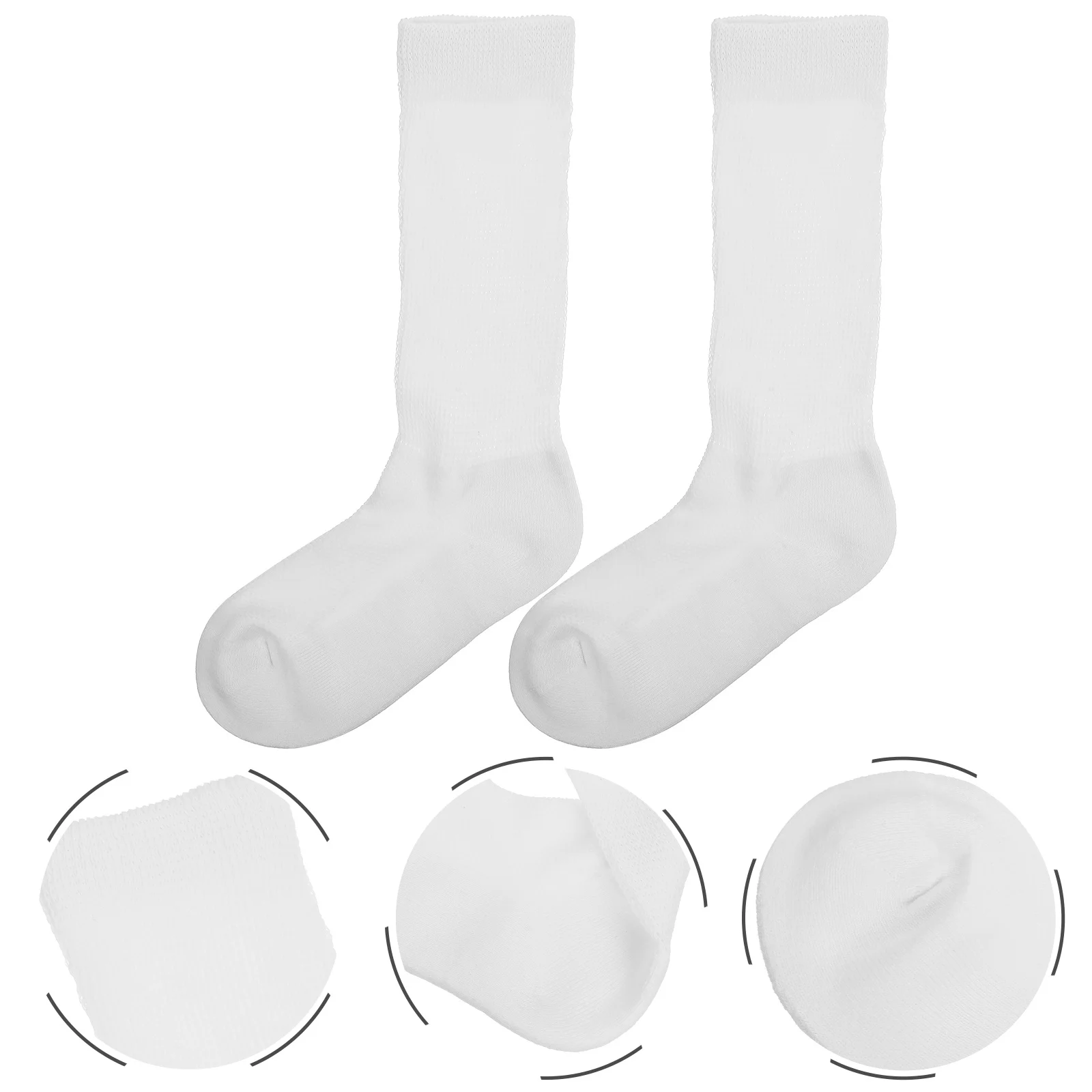 

4 шт., мужские хлопковые носки для кормления диабетиков без переплета, мягкие нескользящие больничные носки, теплые для холодных ног, для мужчин