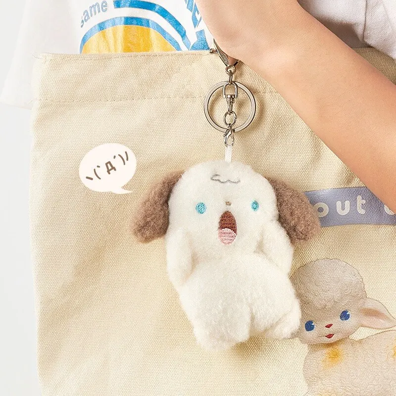 1 Pcs Plush Keychain Cute Doll Refueling Dog Rabbit Small Pendant Random Style Plush Doll