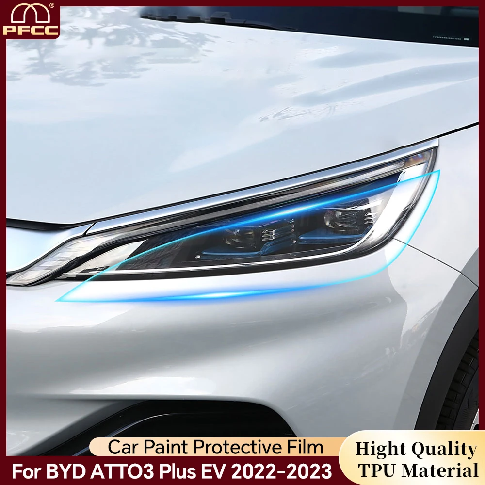 

Pre-cut Transparent TPU Protective Film For BYD ATTO3 Plus EV 2022-2023 PPF Door Side Skirt RearView Anti-scratch Repair Sticker