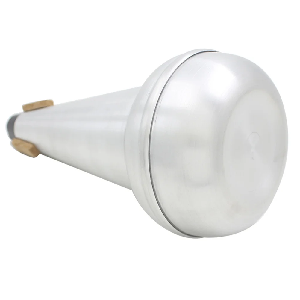 

1Pcs Tenor Slide Trombone Mute Excellent Workmanship Sturdy Tool for Multiple Jobs Night Playing Silver Trombone Mute Device