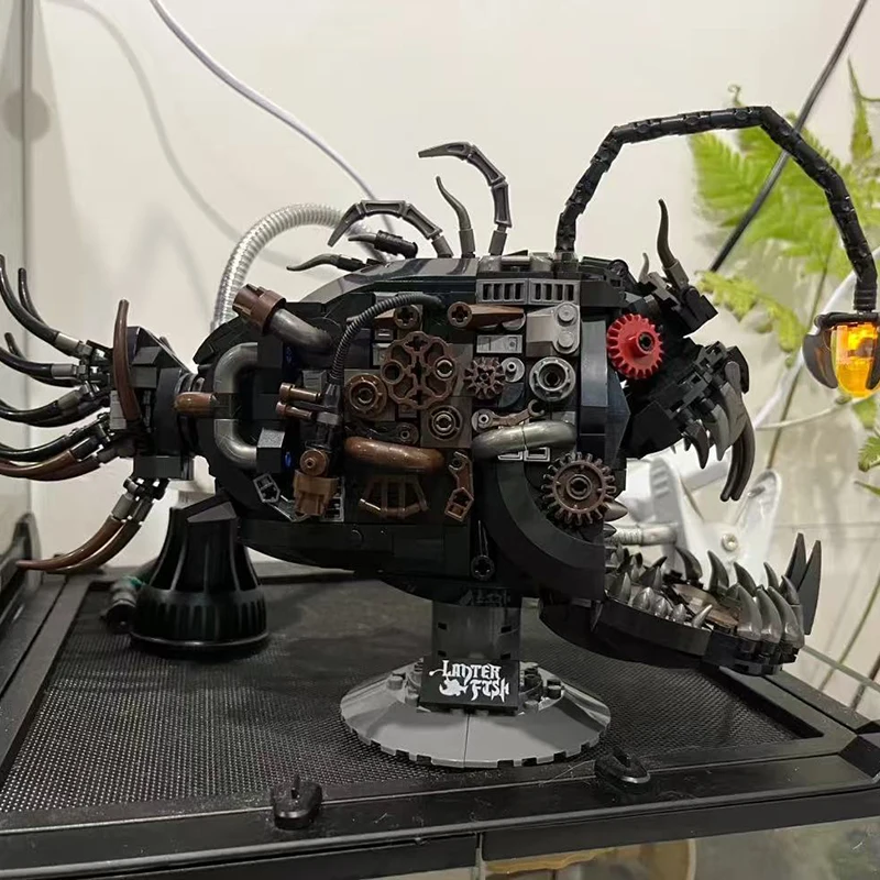 

Mechanical Dragonfly Lantern Fish Shark Building Blocks Adult Assembly Bricks STEM Toys MOC DIY Educational Gifts for Kids