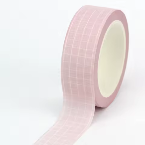 1PC 10M Decor Beautiful Pink Grid Washi Tape for Planner Scrapbooking Adhesive Stickers Masking Tape Cute Kawaii Papeleria