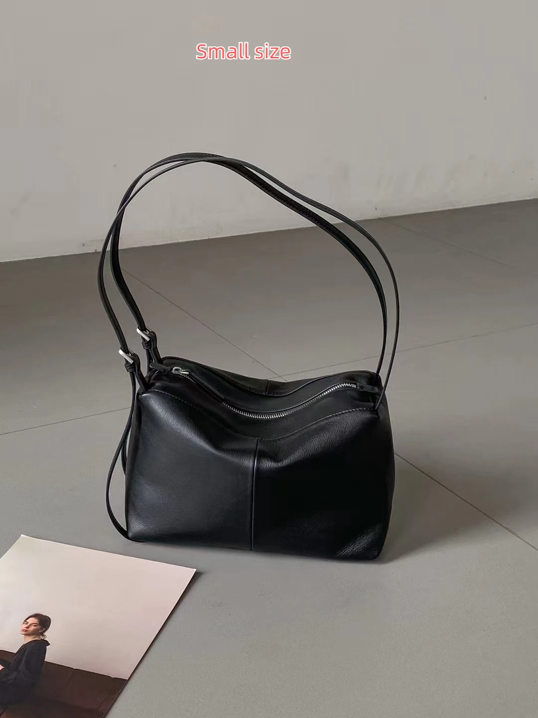 2024 New Fashionable Grain Leather High-end Tote Bag Large Capacity Single Shoulder Armpit Casual Women\'s Bag