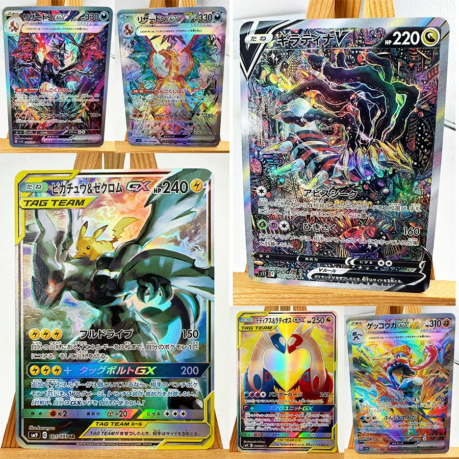 Pokemon PTCG, texturas replicadas de alta calidad, juguetes, pasatiempos, coleccionables, juego de colección, tarjetas de Anime