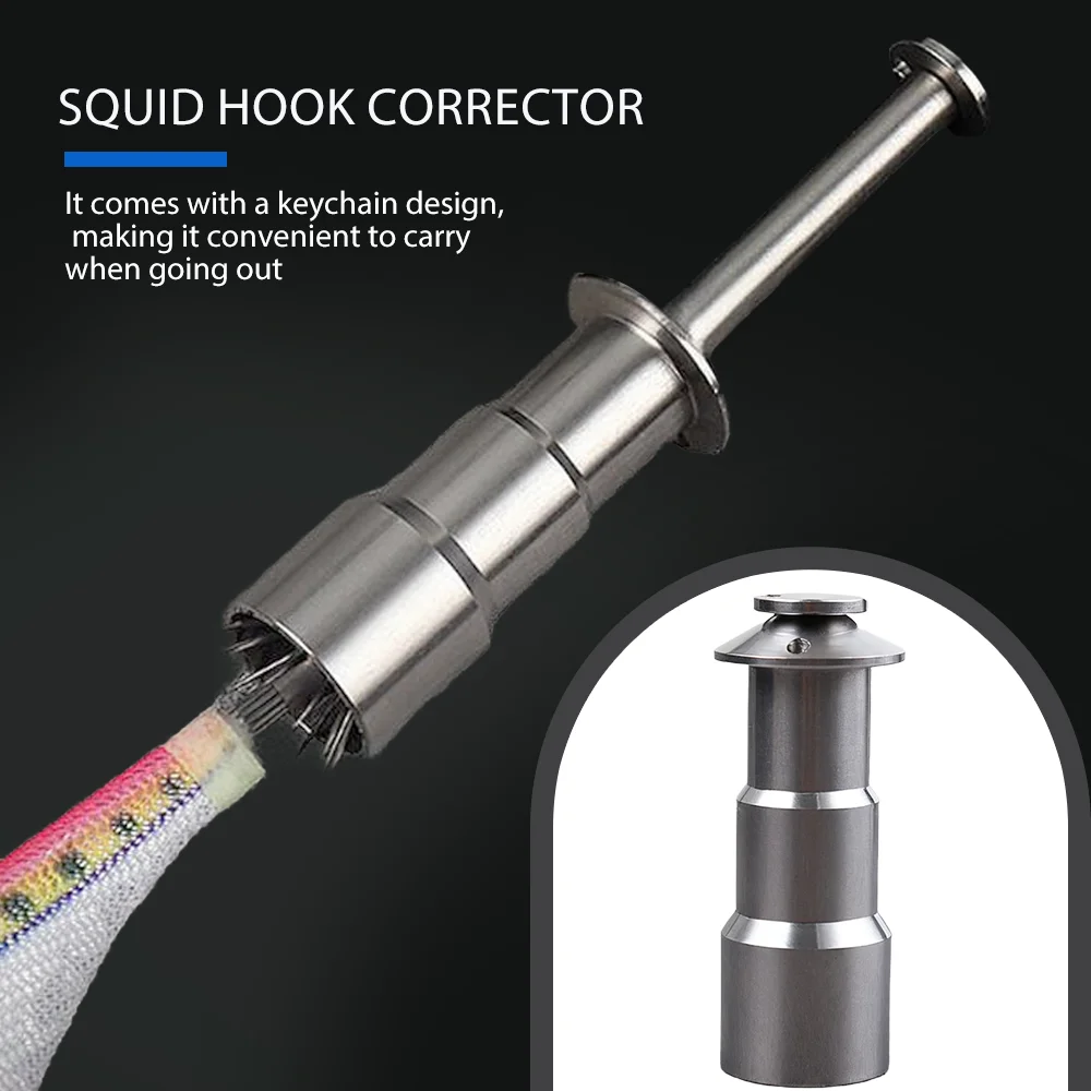 

Восстановить деформированный рыболовный крючок, аксессуары для рыболовных снастей Pesca, 1 шт., корректор крючка для кальмара, нержавеющая сталь