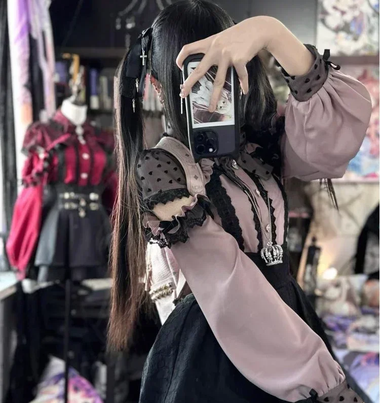 Black and pink shirt