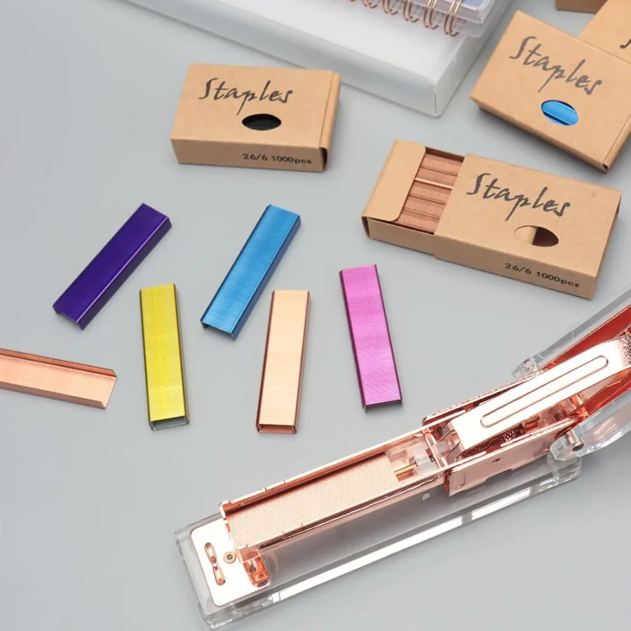 6 Pack Standard Staples 26 6 Jam Free Staple 1 4 Ih 6000Pcs Total