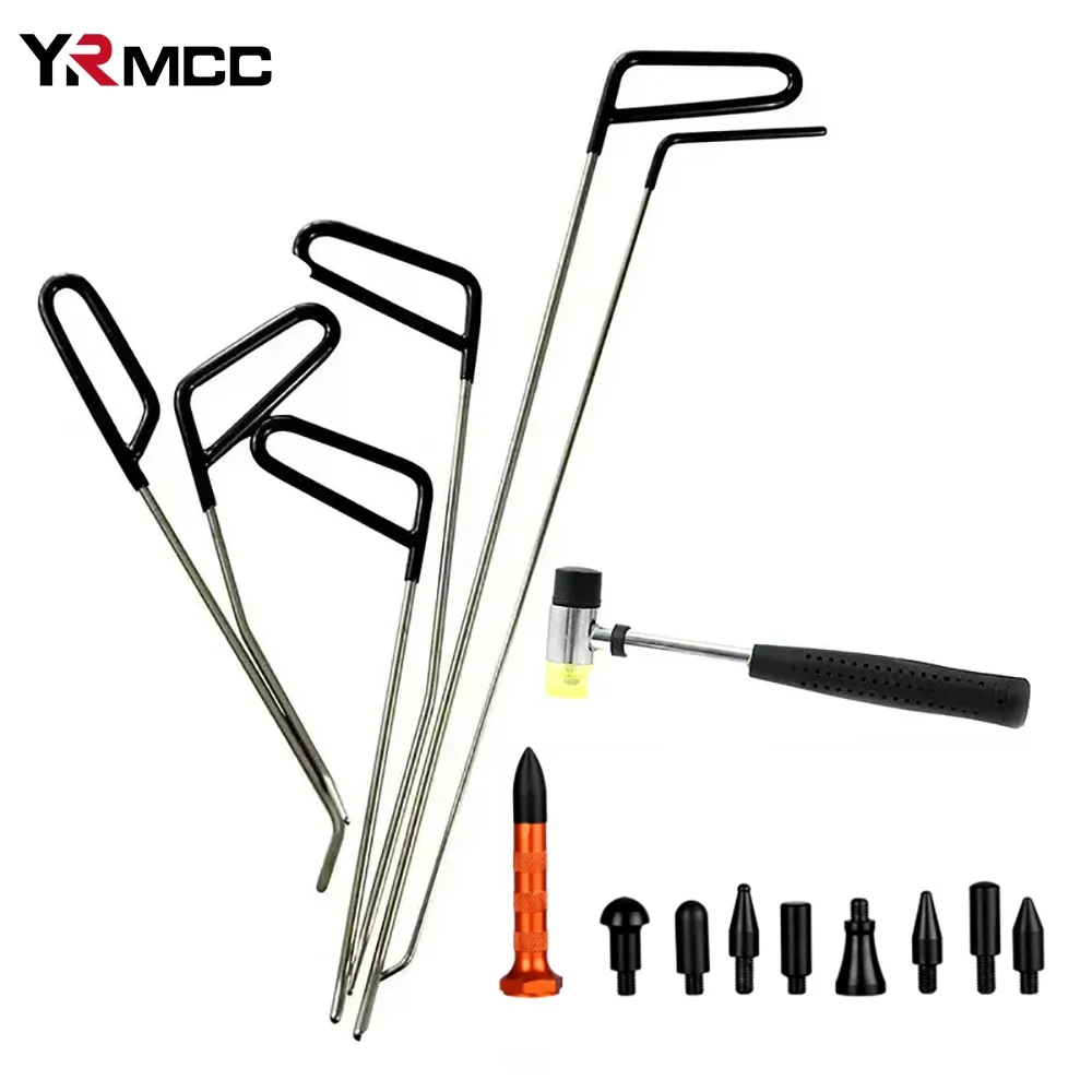 

Car Body Repair Tools Dent Removal Rods Kit Auto Hail Dent Disassembly Repair Hook Push Hail Removal Crowbar for Car Accessories