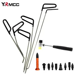 Car Body Repair Tools Dent Removal Rods Kit Auto Hail Dent Disassembly Repair Hook Push Hail Removal Crowbar for Car Accessories