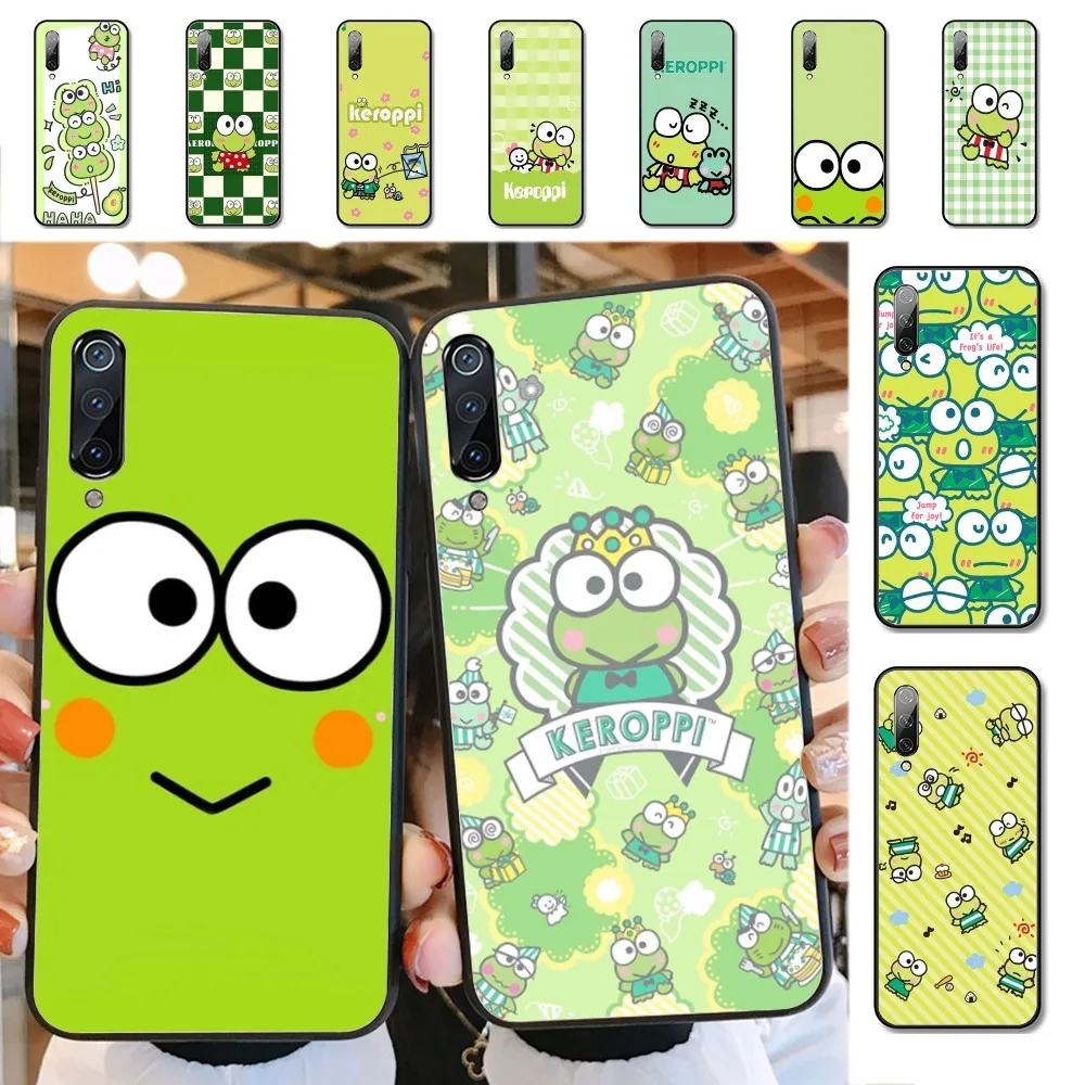 Cartoon K-Keroppi Green Frog Phone Case For Xiaomi Mi 5X 8 9 10 11 12 Lite Pro 10T PocoX3pro PocoM3 Note 10 Pro Lite