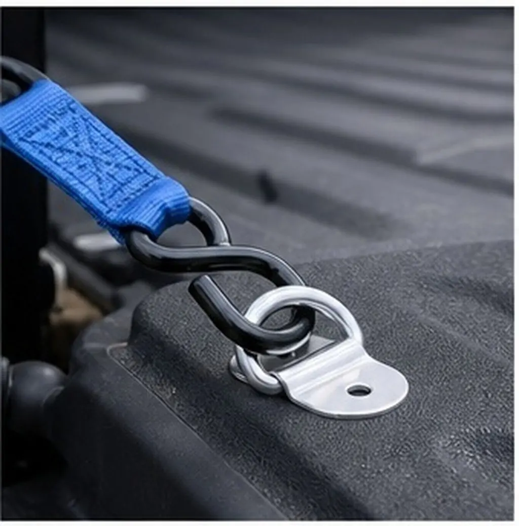 4Pcs High Strength Steel D Ring Tie Down Mount Tie Down Lashing Rings Heavy Duty for Trucks Trailers Lashing Rings