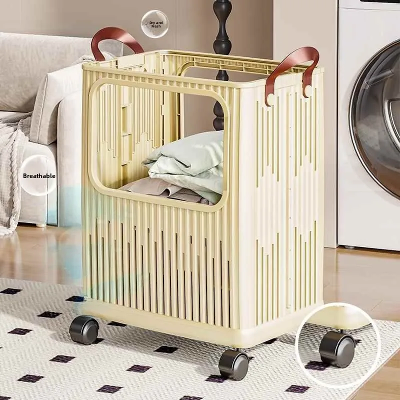 

Large Capaci Plastic Laundry Hamper Home Use Foldable Dir Clothes Basket Batoom Storage Basket for Dir Clothes