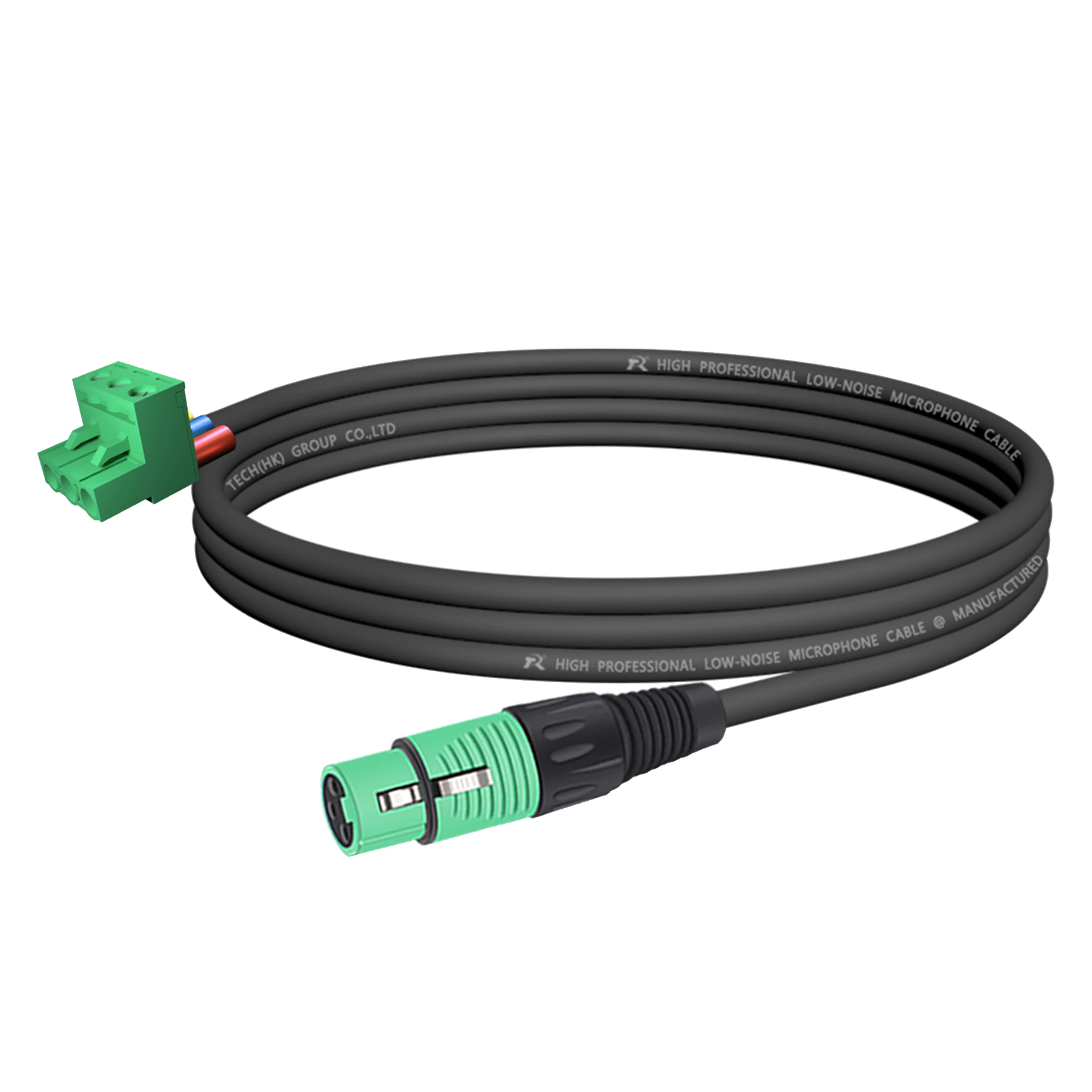 Lautsprechersystem, Bühnen-Soundverkabelung, Professionelle PCB-Montage Audioanschluss, 5,08mm 3-Pin Phoenix Terminal zu Geradem 3P XLR M/F Stecker – Detail 4