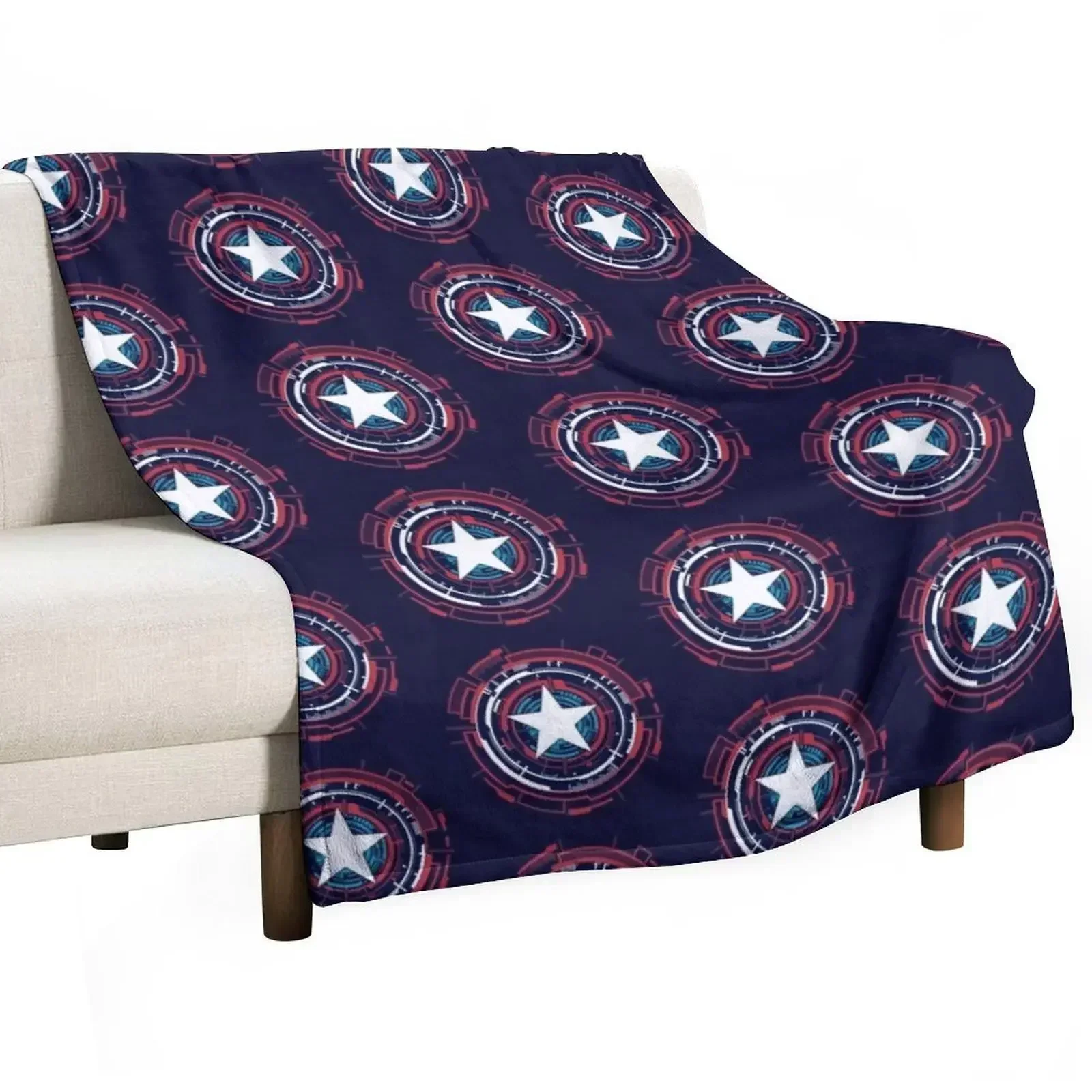 America Hero Futuristic Logo Throw Blanket funny gift Soft Sofa Blankets