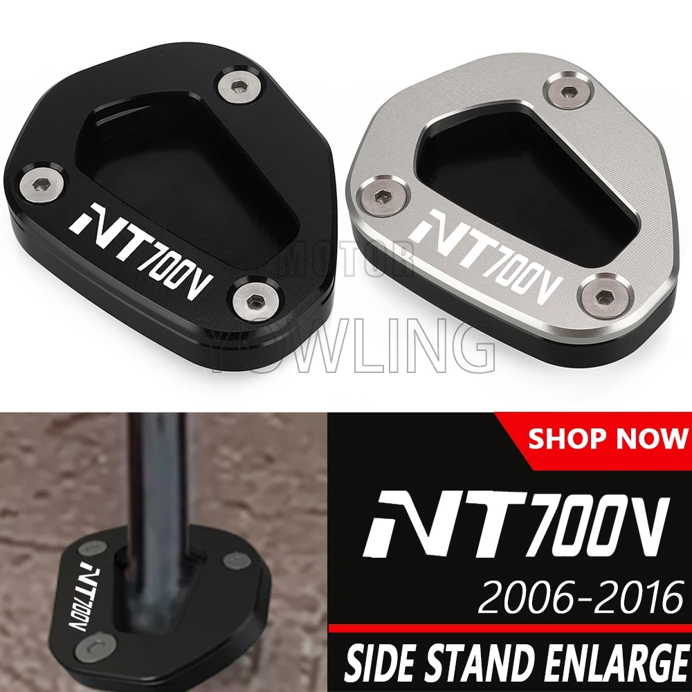 

For Honda NT 700V NT700V DEAUVILLE ABS 2006-2014 2015 2016 Motorcycle Kickstand Extender Foot Side Stand Extension Pad Support